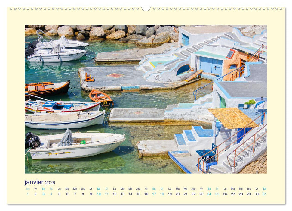 Les îles mythiques de Grèce - MILOS (CALVENDO Calendrier mensuel 2026)
