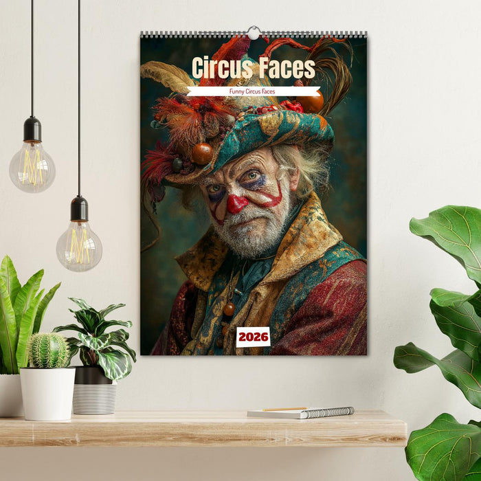Circus Faces (CALVENDO Monthly Calendar 2026)