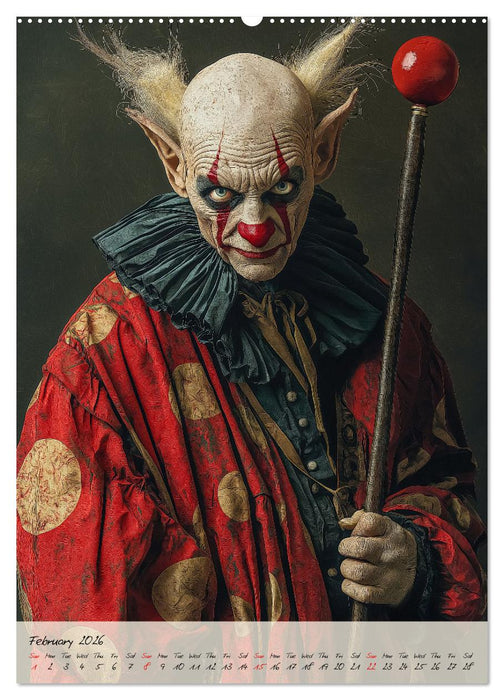 Circus Faces (CALVENDO Monthly Calendar 2026)