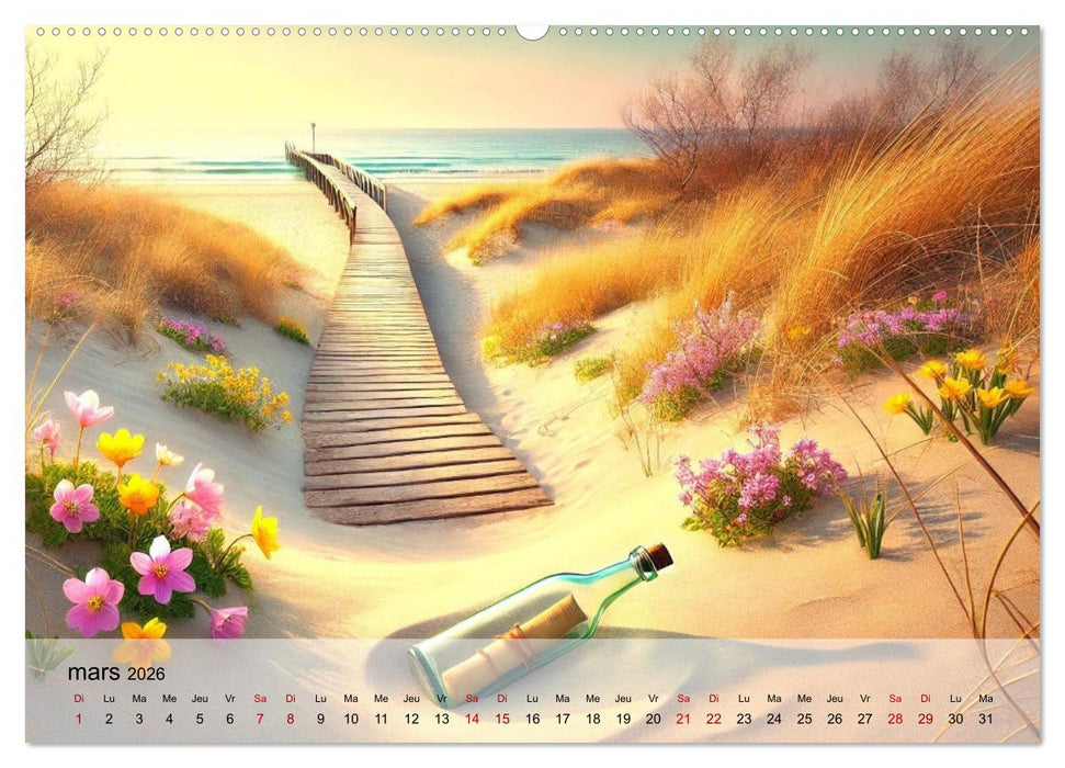 Chemins vers la mer (CALVENDO Calendrier supérieur 2026)