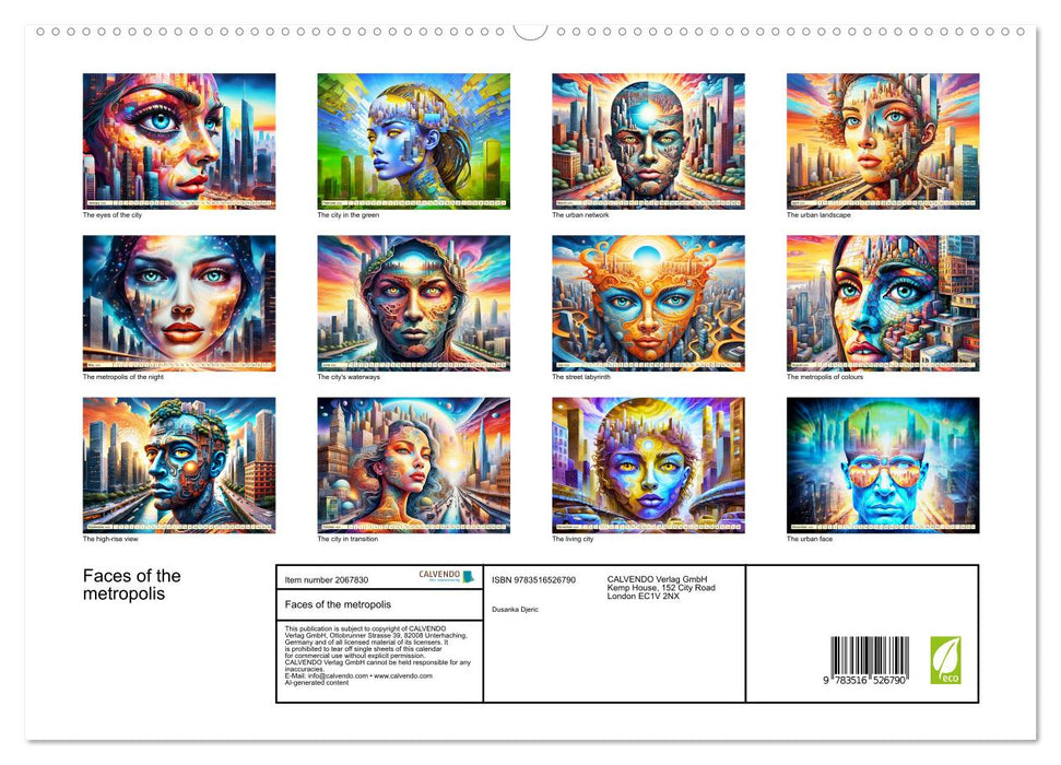 Faces of the metropolis (CALVENDO Premium-Calendar 2026)