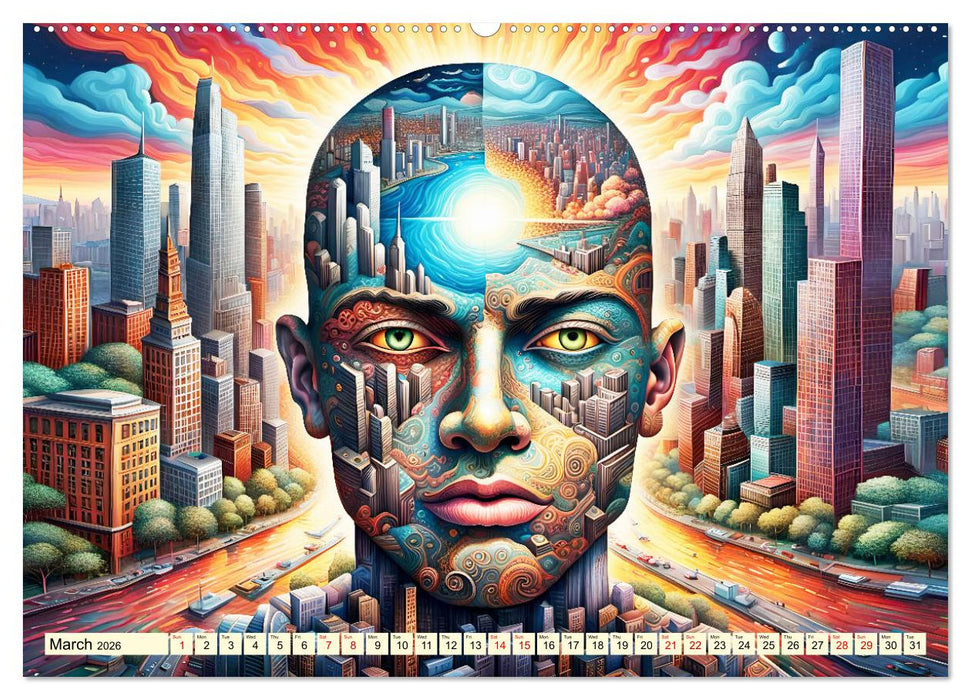 Faces of the metropolis (CALVENDO Premium-Calendar 2026)