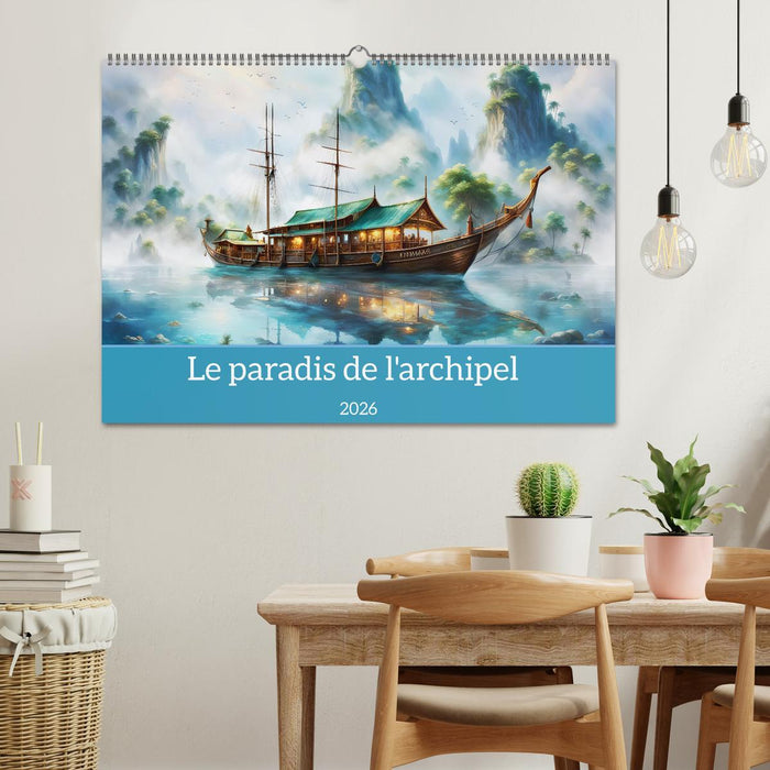 Le paradis de l'archipel (CALVENDO Calendrier mensuel 2026)