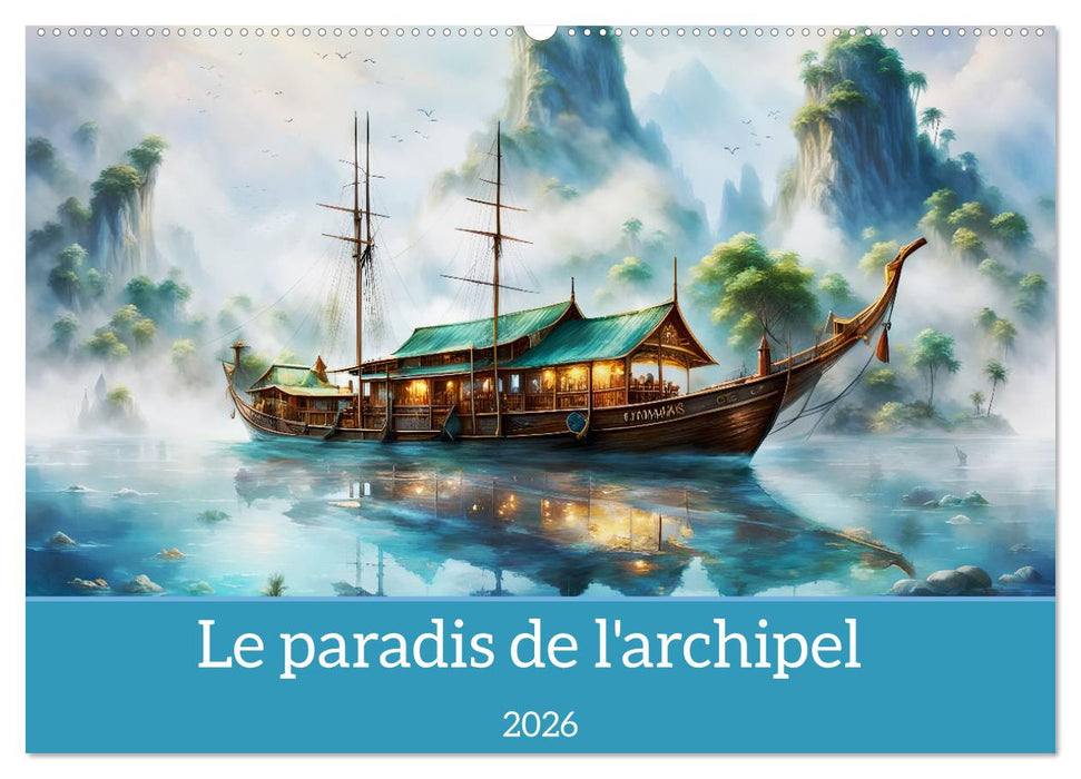 Le paradis de l'archipel (CALVENDO Calendrier mensuel 2026)