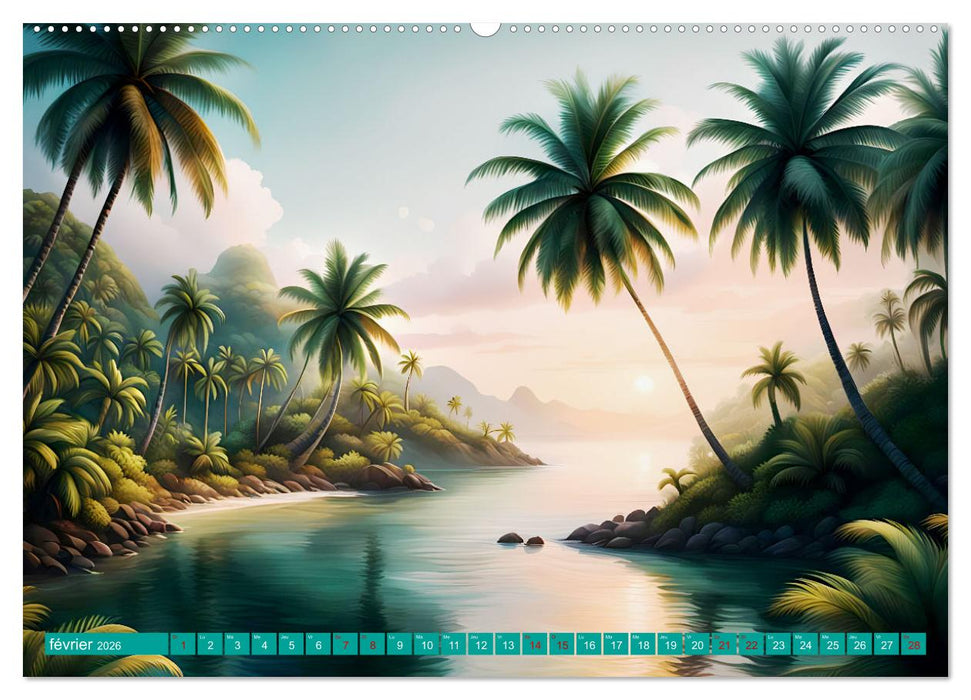 Le paradis de l'archipel (CALVENDO Calendrier mensuel 2026)