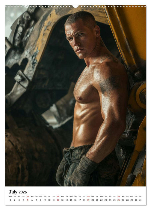 Hot Builders - Hard at Work (CALVENDO Premium-Calendar 2026)