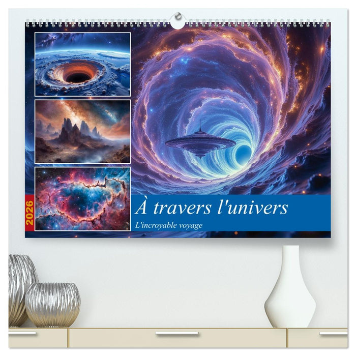 À travers l'univers-L'incroyable voyage (CALVENDO Calendrier supérieur 2026)