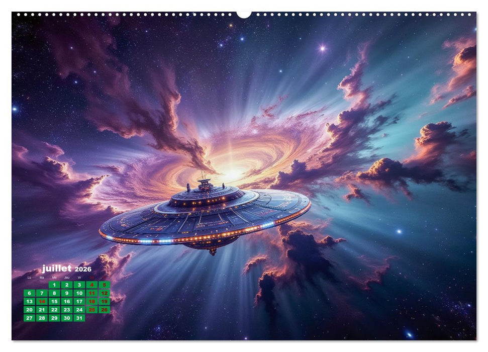 À travers l'univers-L'incroyable voyage (CALVENDO Calendrier supérieur 2026)