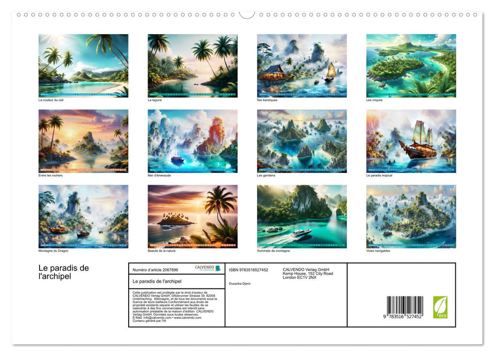 Le paradis de l'archipel (CALVENDO Calendrier supérieur 2026)