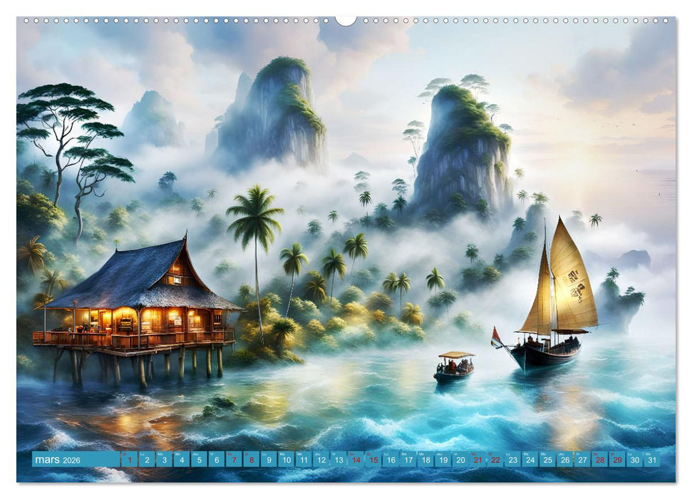 Le paradis de l'archipel (CALVENDO Calendrier supérieur 2026)