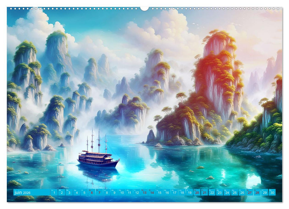 Le paradis de l'archipel (CALVENDO Calendrier supérieur 2026)