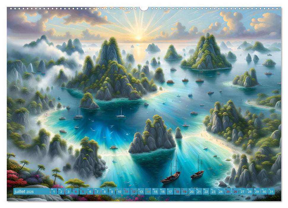 Le paradis de l'archipel (CALVENDO Calendrier supérieur 2026)