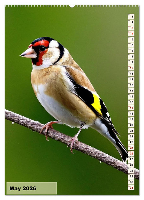 Colourful birds (CALVENDO Monthly Calendar 2026)