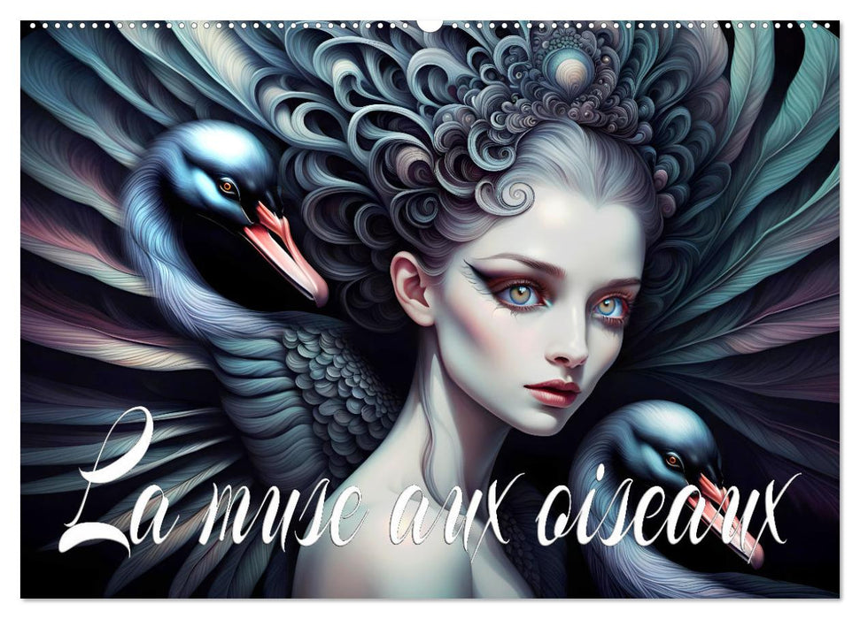 La muse aux oiseaux (CALVENDO Calendrier mensuel 2026)