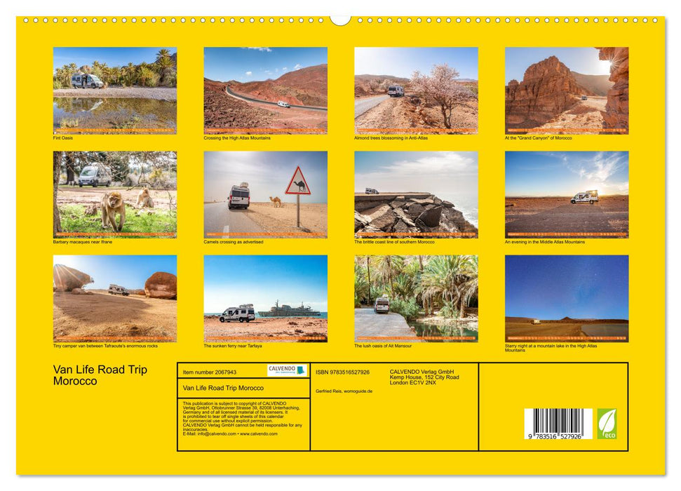 Van Life Road Trip Morocco (CALVENDO Premium-Calendar 2026)