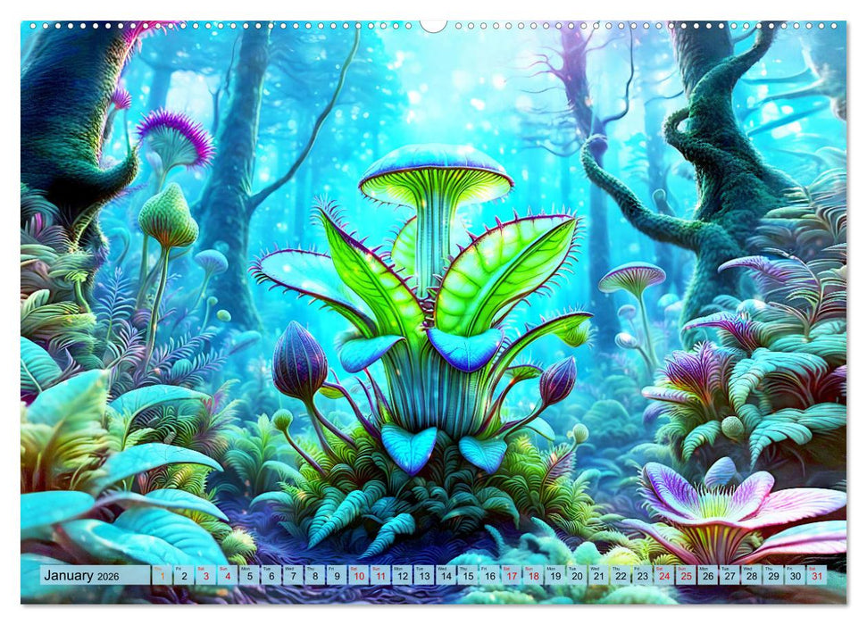 Intergalactic garden (CALVENDO Monthly Calendar 2026)