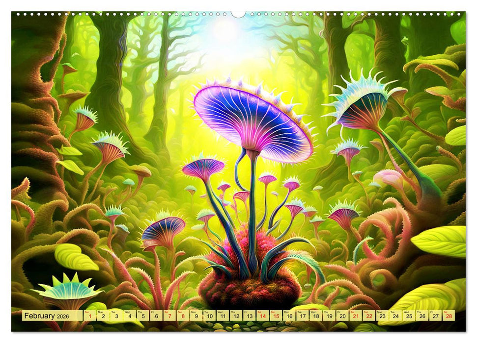 Intergalactic garden (CALVENDO Monthly Calendar 2026)