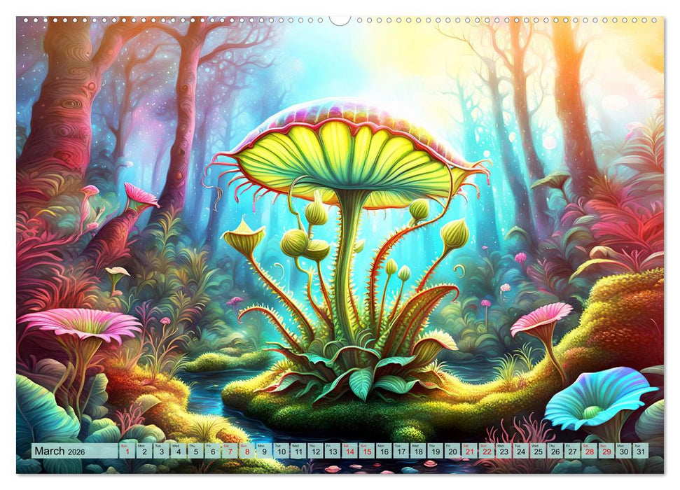 Intergalactic garden (CALVENDO Monthly Calendar 2026)