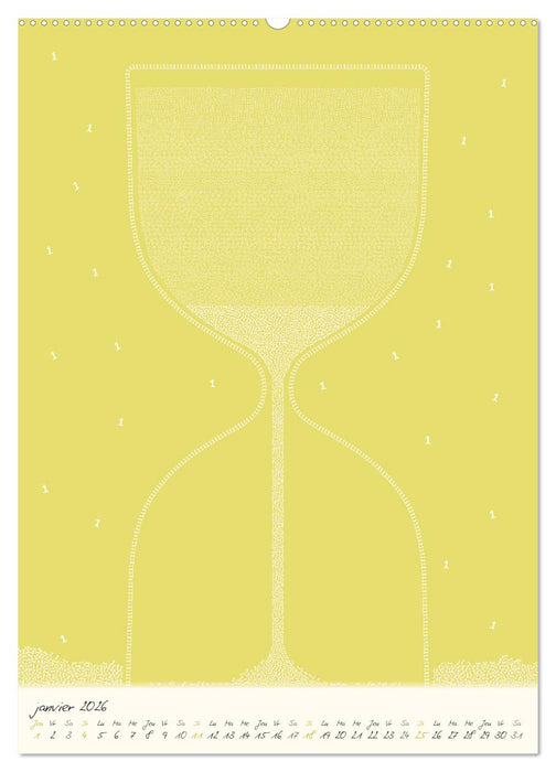 Les chiffres ruissellent tout au long de l'année (CALVENDO Calendrier mensuel 2026)