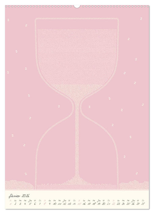 Les chiffres ruissellent tout au long de l'année (CALVENDO Calendrier mensuel 2026)