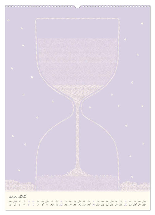 Les chiffres ruissellent tout au long de l'année (CALVENDO Calendrier mensuel 2026)