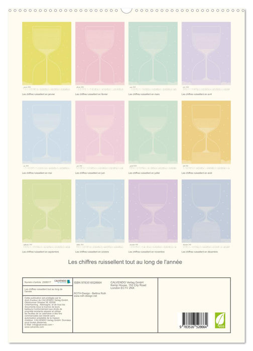 Les chiffres ruissellent tout au long de l'année (CALVENDO Calendrier supérieur 2026)