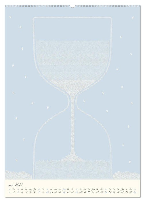 Les chiffres ruissellent tout au long de l'année (CALVENDO Calendrier supérieur 2026)