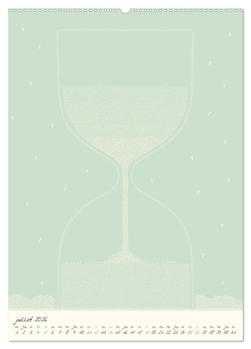 Les chiffres ruissellent tout au long de l'année (CALVENDO Calendrier supérieur 2026)