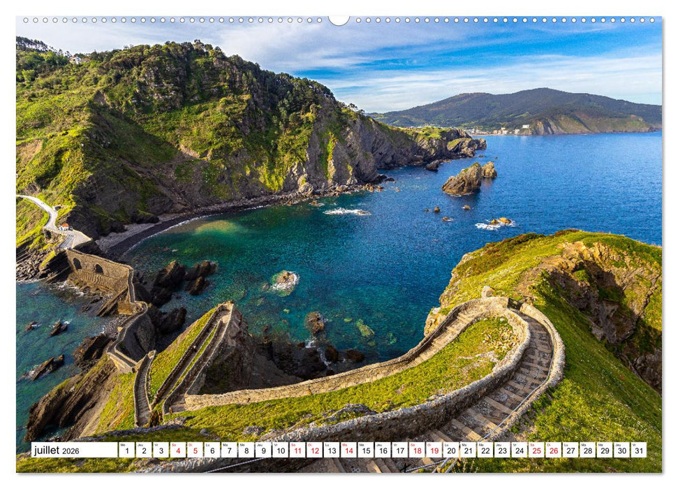 Sublimes paysages d'Espagne (CALVENDO Calendrier supérieur 2026)
