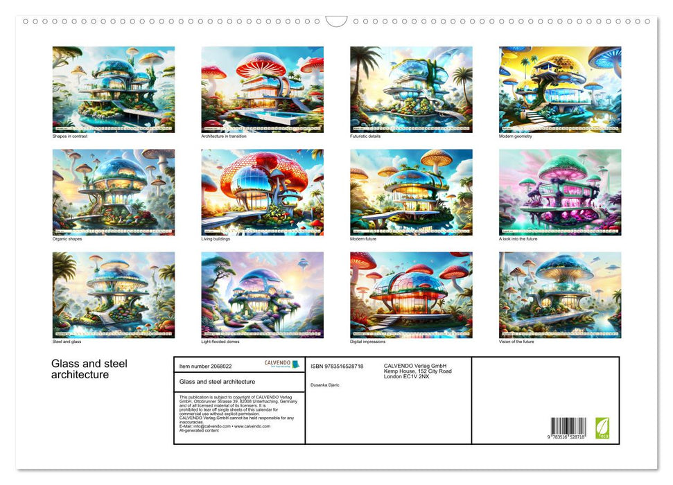 Glass and steel architecture (CALVENDO Monthly Calendar 2026)