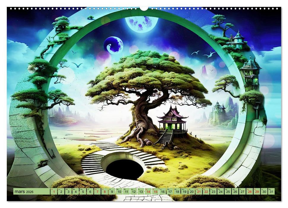 Des Portes imaginaires (CALVENDO Calendrier mensuel 2026)