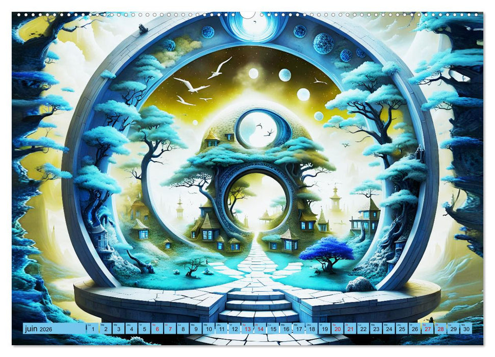 Des Portes imaginaires (CALVENDO Calendrier mensuel 2026)