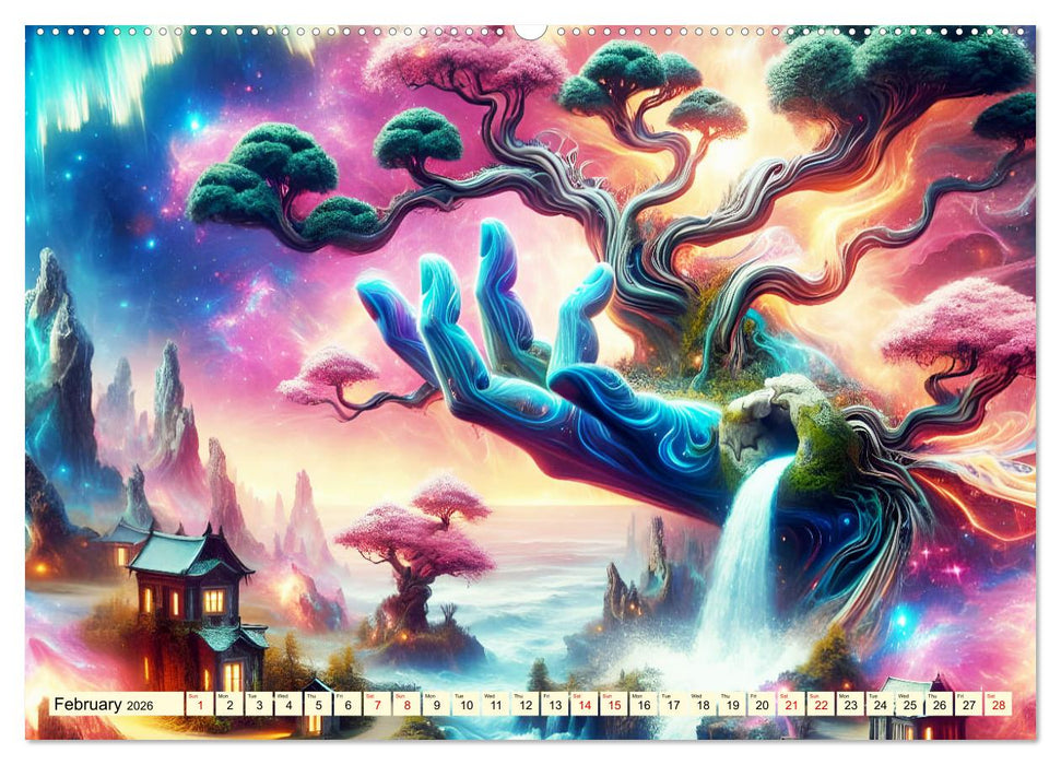 Nature Genesis - The hand of life (CALVENDO Monthly Calendar 2026)