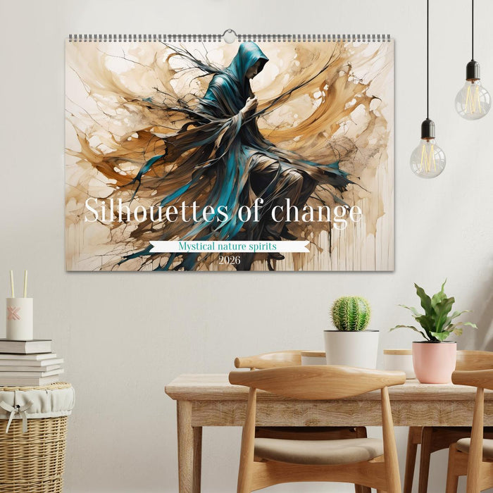 Silhouettes of change - Mystical nature spirits (CALVENDO Monthly Calendar 2026)