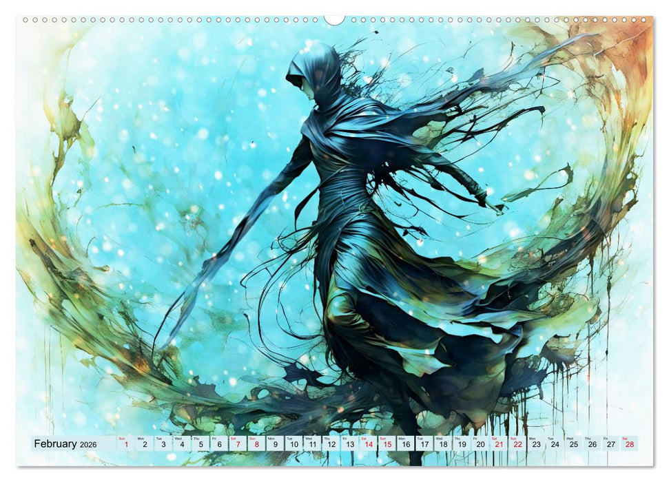 Silhouettes of change - Mystical nature spirits (CALVENDO Monthly Calendar 2026)