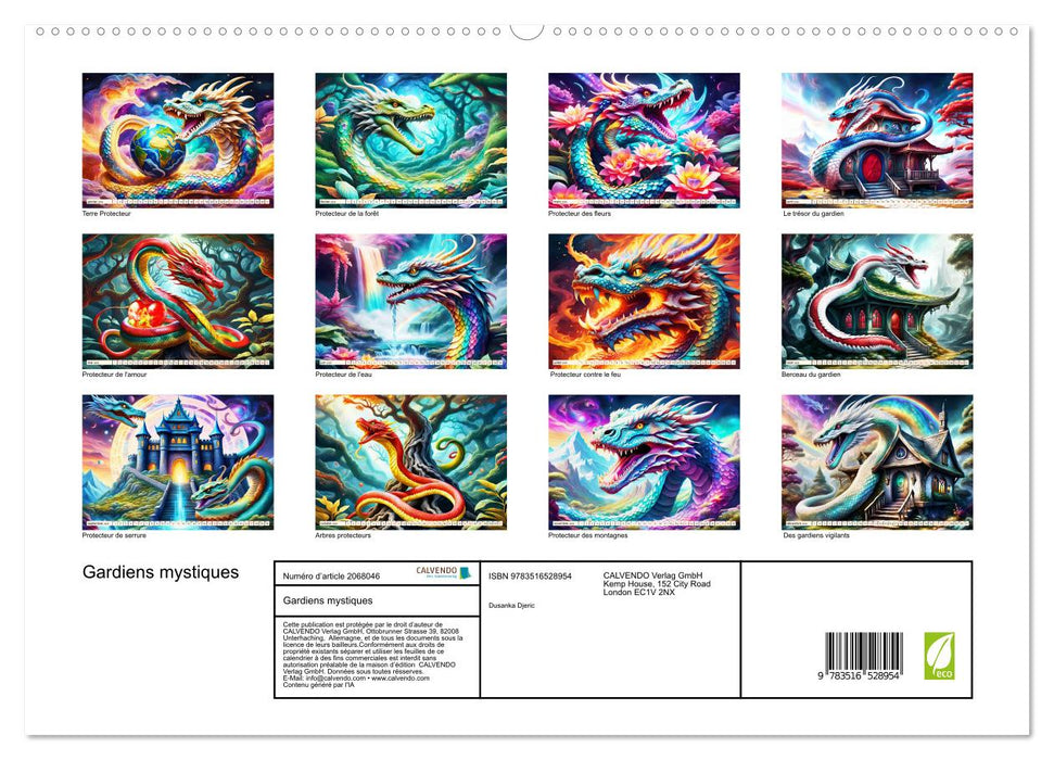 Gardiens mystiques (CALVENDO Calendrier supérieur 2026)