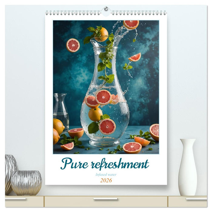 Pure refreshment - Infused water (CALVENDO Premium-Calendar 2026)