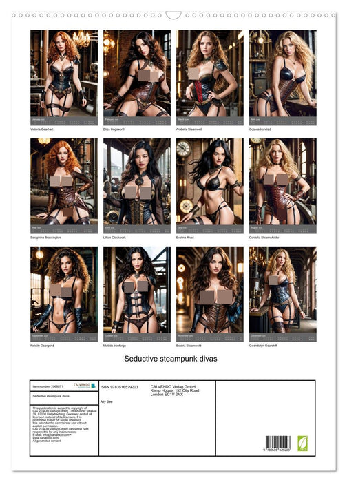 Seductive steampunk divas (CALVENDO Monthly Calendar 2026)