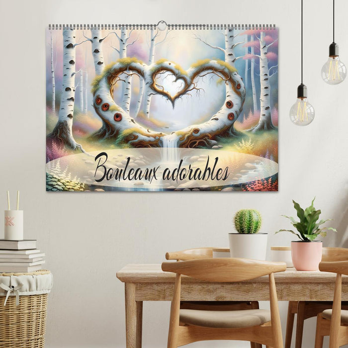 Bouleaux adorables (CALVENDO Calendrier mensuel 2026)