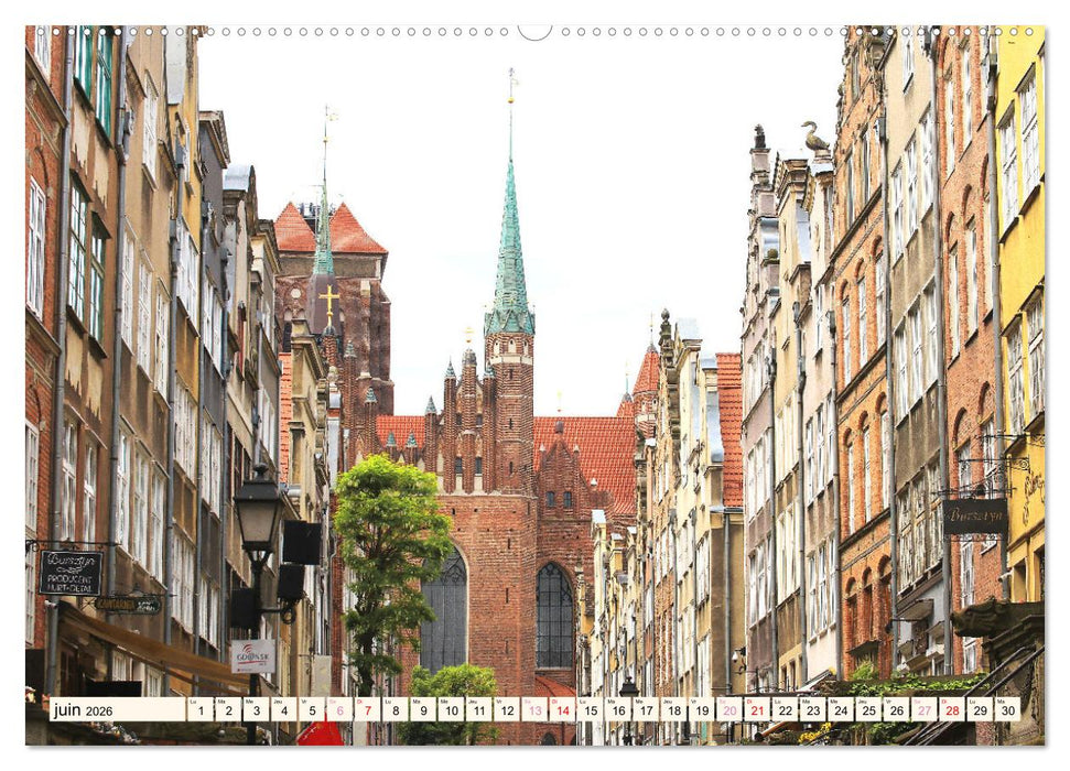 GDANSK - Ville portuaire de rêve en Pologne (CALVENDO Calendrier mensuel 2026)