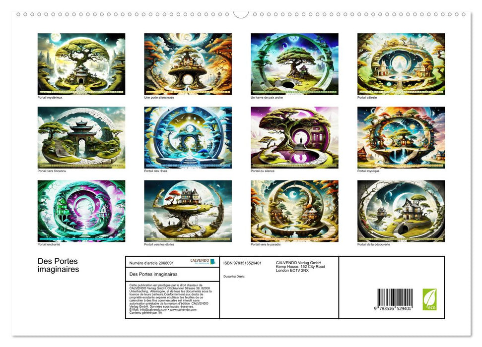Des Portes imaginaires (CALVENDO Calendrier supérieur 2026)