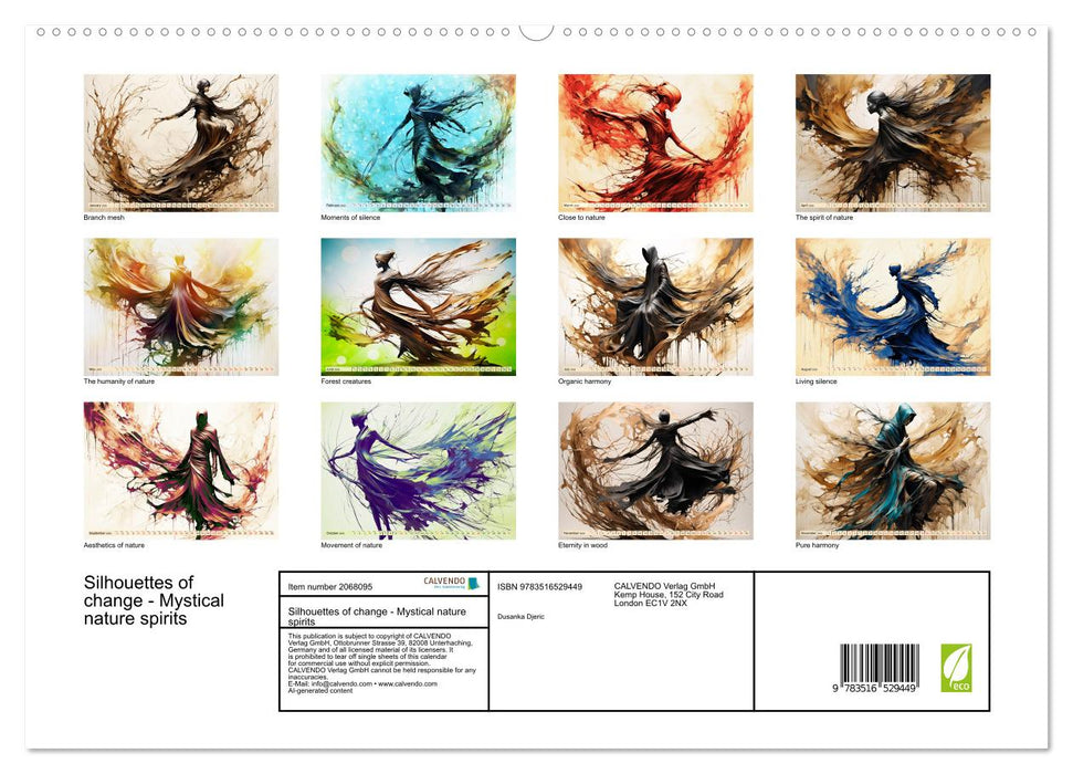 Silhouettes of change - Mystical nature spirits (CALVENDO Premium-Calendar 2026)