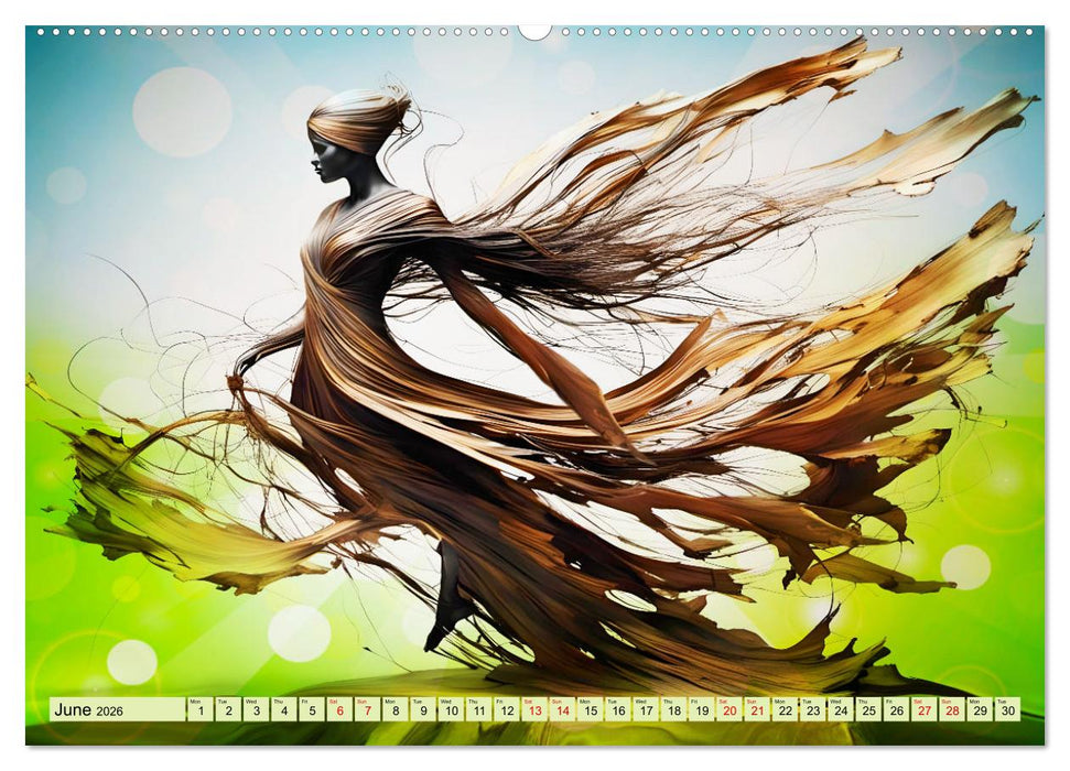 Silhouettes of change - Mystical nature spirits (CALVENDO Premium-Calendar 2026)