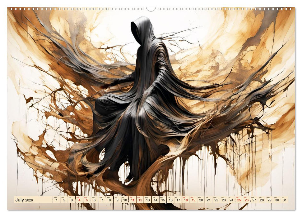 Silhouettes of change - Mystical nature spirits (CALVENDO Premium-Calendar 2026)
