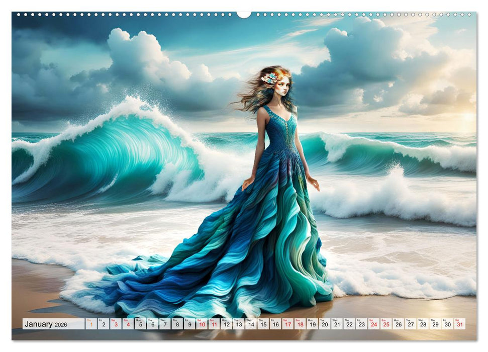 Harmony - Elegance in harmony of waves (CALVENDO Monthly Calendar 2026)