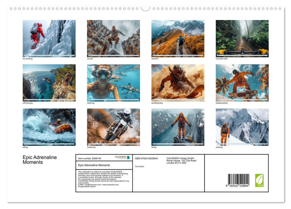 Epic Adrenaline Moments (CALVENDO Premium-Calendar 2026)