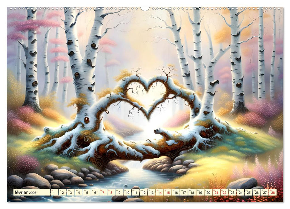 Bouleaux adorables (CALVENDO Calendrier supérieur 2026)