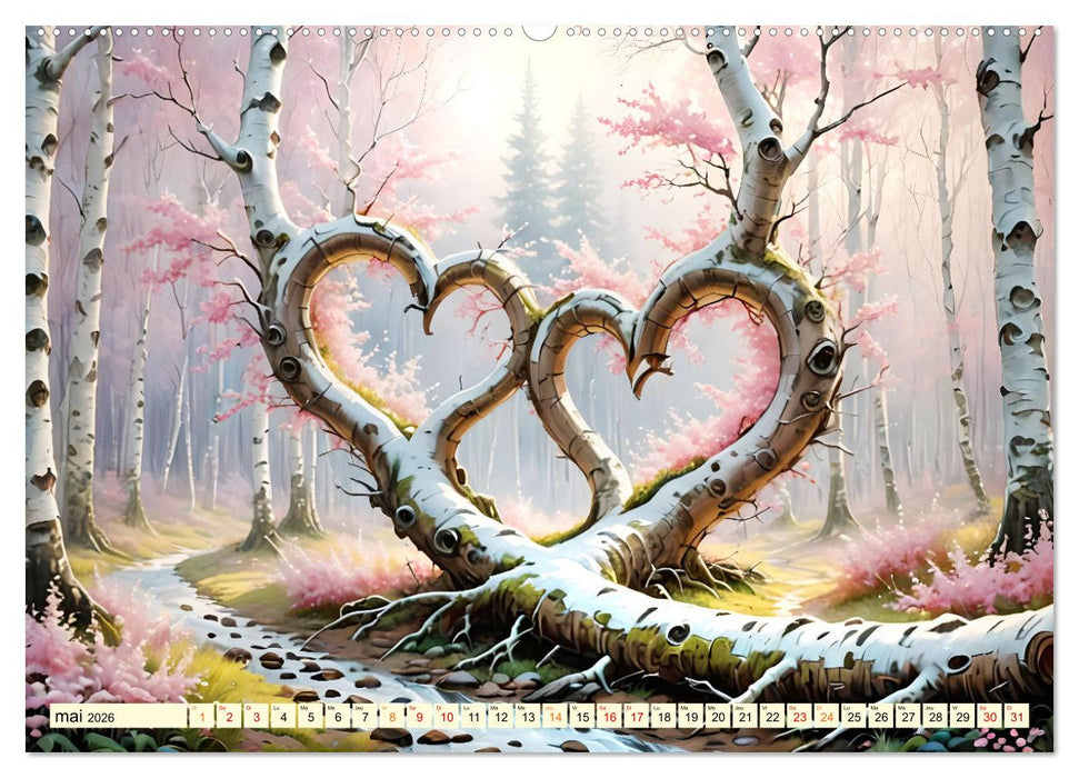 Bouleaux adorables (CALVENDO Calendrier supérieur 2026)