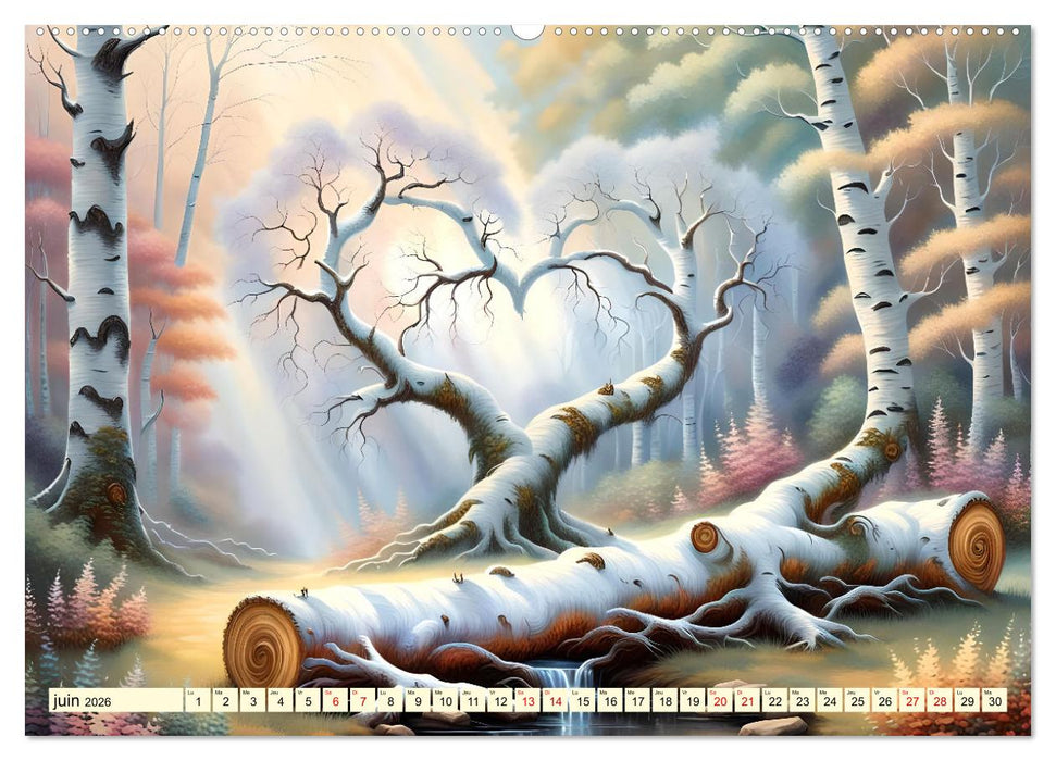 Bouleaux adorables (CALVENDO Calendrier supérieur 2026)