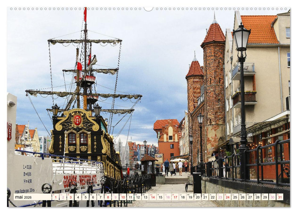 GDANSK - Ville portuaire de rêve en Pologne (CALVENDO Calendrier supérieur 2026)